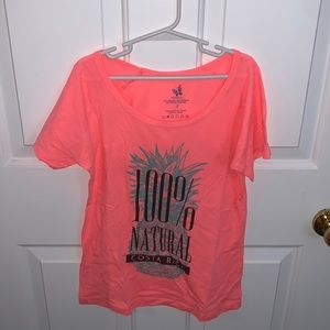 « 100% natural Costa Rica » pink t-shirt for kids. Size small